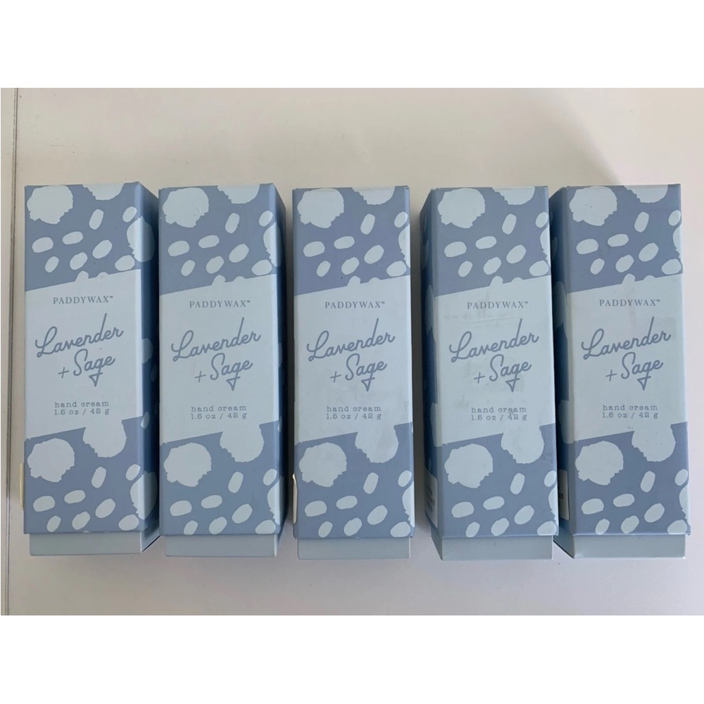 Paddywax Lavender And Sage Hand Cream 1.6 Oz Cruelty Free New lot of 5